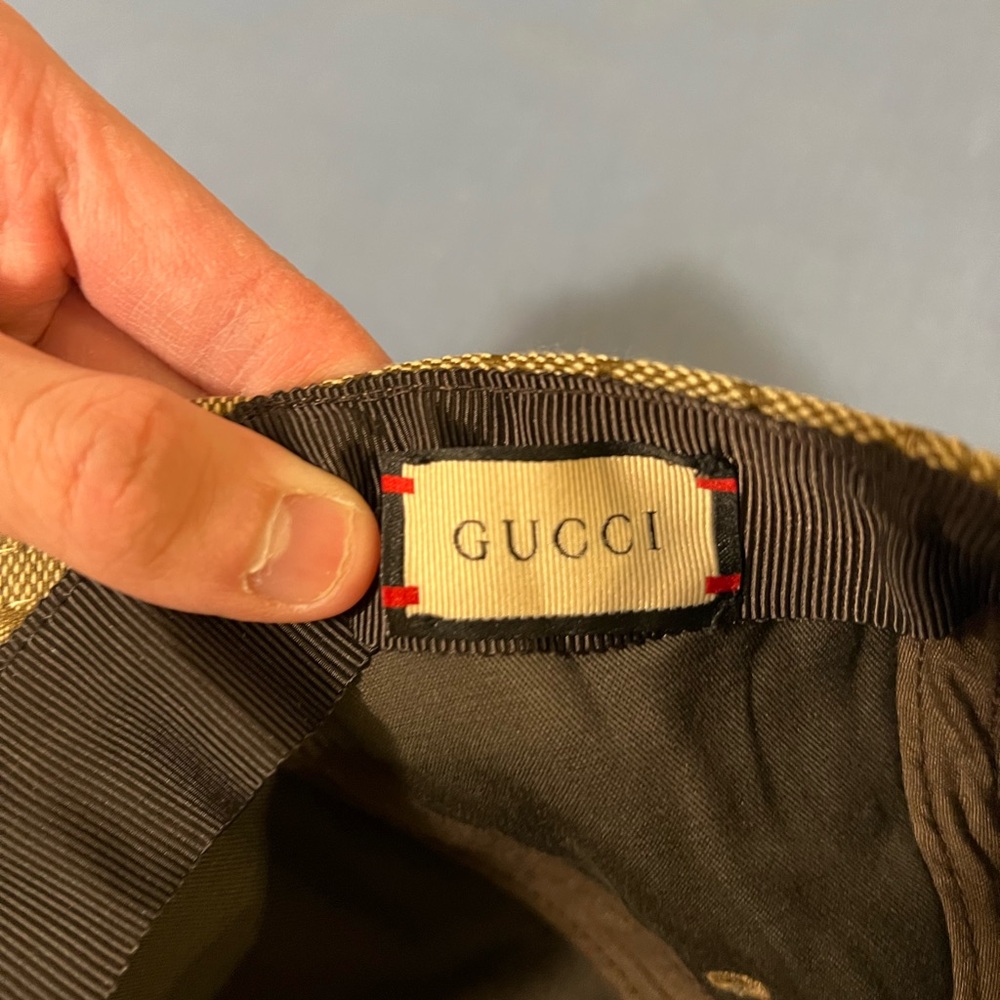 Gucci Patch 25 Baseball Cap Hat Beige Size M (57cm) - Picture 7 of 9